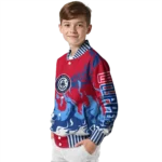 custom los angeles clippers winged blaze red white varsity jacket best selling.webp