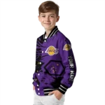 custom los angeles lakers hexagon cluster purple black varsity jacket best selling.webp