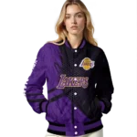 custom los angeles lakers hexagon mesh purple black varsity jacket best selling.webp