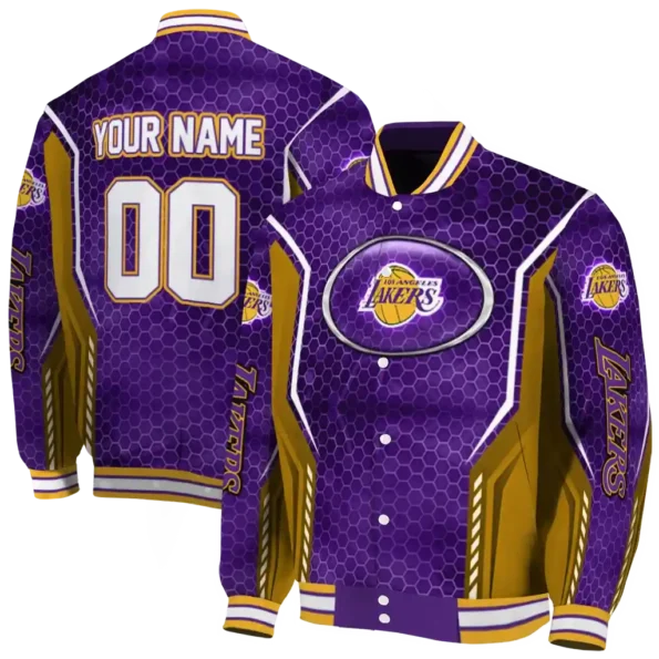 custom los angeles lakers power plate purple varsity jacket fashion forward.webp