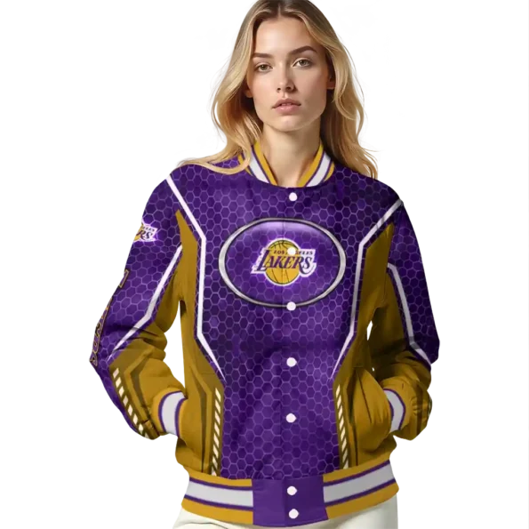 custom los angeles lakers power plate purple varsity jacket latest model.webp