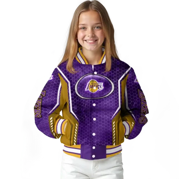 custom los angeles lakers power plate purple varsity jacket top rated.webp