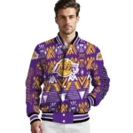 custom los angeles lakers pyramid shapes purple varsity jacket best selling.webp