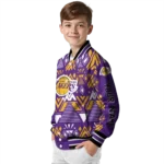 custom los angeles lakers pyramid shapes purple varsity jacket best selling.webp
