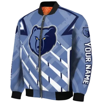 custom memphis grizzlies chevron angles blue bomber jacket best selling