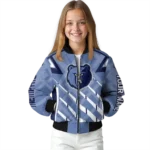 custom memphis grizzlies chevron angles blue bomber jacket best selling