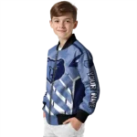 custom memphis grizzlies chevron angles blue bomber jacket best selling