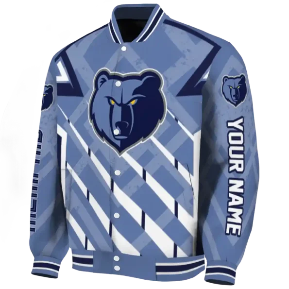 custom memphis grizzlies chevron angles blue varsity jacket best selling.webp