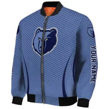 custom memphis grizzlies chevron arrow blue bomber jacket best selling