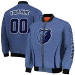 custom memphis grizzlies chevron arrow blue bomber jacket best selling