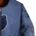 custom memphis grizzlies chevron arrow blue bomber jacket best selling