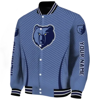 custom memphis grizzlies chevron arrow blue varsity jacket best selling.webp