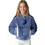 custom memphis grizzlies hexagon grid blue varsity jacket best selling.webp