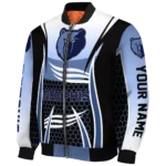 custom memphis grizzlies mesh effect blue black bomber jacket best selling