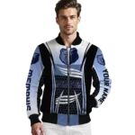 custom memphis grizzlies mesh effect blue black bomber jacket best selling