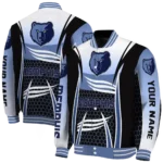custom memphis grizzlies mesh effect blue black varsity jacket best selling.webp