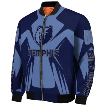 custom memphis grizzlies spider mark blue bomber jacket best selling