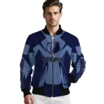 custom memphis grizzlies spider mark blue bomber jacket best selling