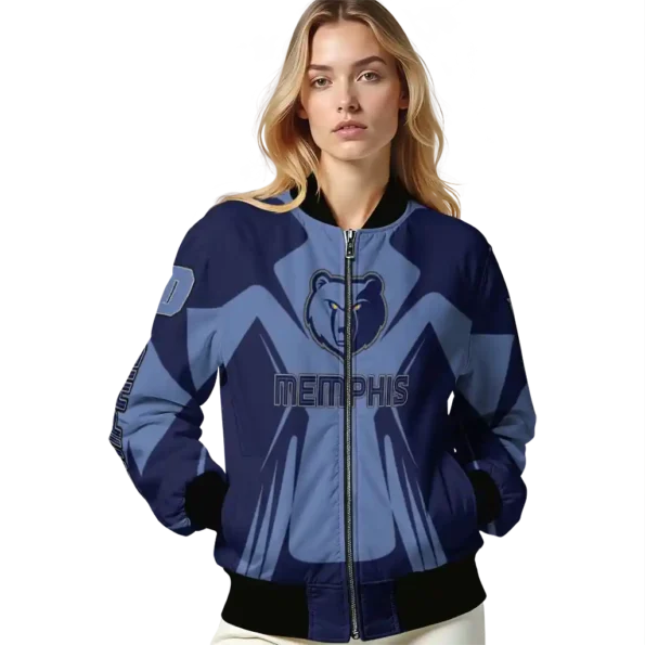 custom memphis grizzlies spider mark blue bomber jacket latest model