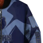 custom memphis grizzlies spider mark blue bomber jacket best selling