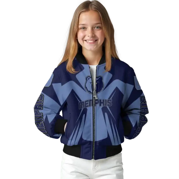 custom memphis grizzlies spider mark blue bomber jacket top rated