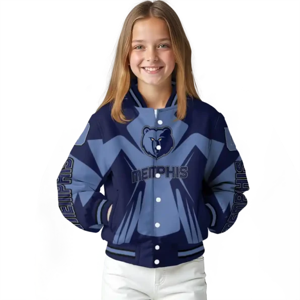 custom memphis grizzlies spider mark blue varsity jacket top rated.webp