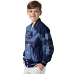 custom memphis grizzlies spider mark blue varsity jacket best selling.webp