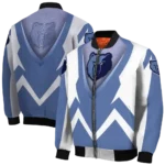 custom memphis grizzlies v stripes blue white bomber jacket best selling
