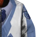 custom memphis grizzlies v stripes blue white bomber jacket best selling