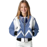 custom memphis grizzlies v stripes blue white bomber jacket best selling
