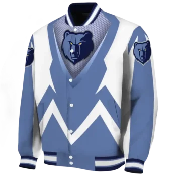 custom memphis grizzlies v stripes blue white varsity jacket best selling.webp
