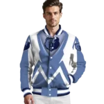 custom memphis grizzlies v stripes blue white varsity jacket best selling.webp