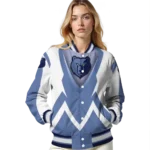custom memphis grizzlies v stripes blue white varsity jacket best selling.webp