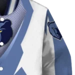custom memphis grizzlies v stripes blue white varsity jacket best selling.webp