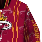 custom miami heat bolt stripe red varsity jacket best selling.webp