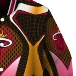 custom miami heat mesh chest black varsity jacket best selling.webp