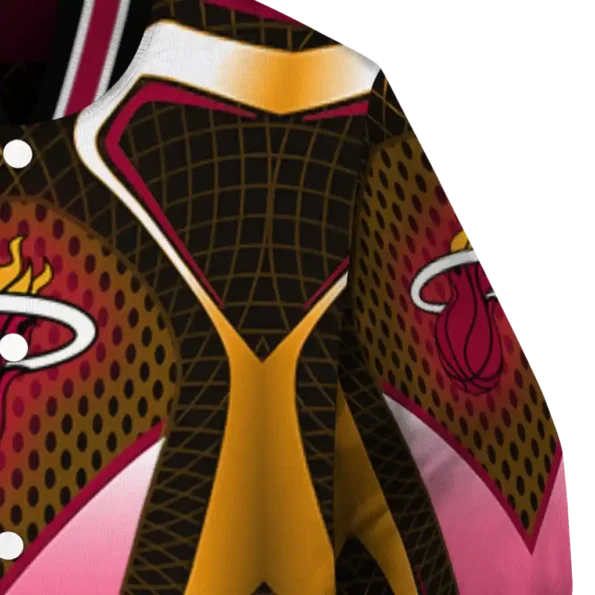 custom miami heat mesh chest black varsity jacket premium grade.webp