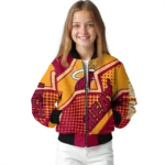 custom miami heat star burst red bomber jacket best selling