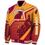 custom miami heat star burst red varsity jacket best selling.webp