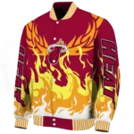 custom miami heat winged blaze red white varsity jacket best selling.webp