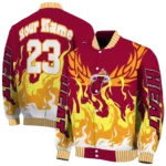 custom miami heat winged blaze red white varsity jacket best selling.webp