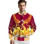 custom miami heat winged blaze red white varsity jacket best selling.webp