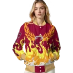 custom miami heat winged blaze red white varsity jacket best selling.webp