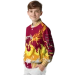 custom miami heat winged blaze red white varsity jacket best selling.webp