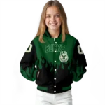 custom milwaukee bucks flame border green black varsity jacket best selling.webp