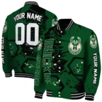 custom milwaukee bucks hexagon cluster green black varsity jacket best selling.webp