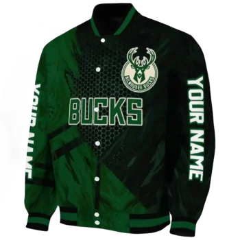 custom milwaukee bucks hexagon mesh green black varsity jacket best selling.webp