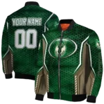custom milwaukee bucks power plate green bomber jacket best selling