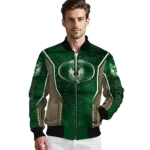custom milwaukee bucks power plate green bomber jacket best selling