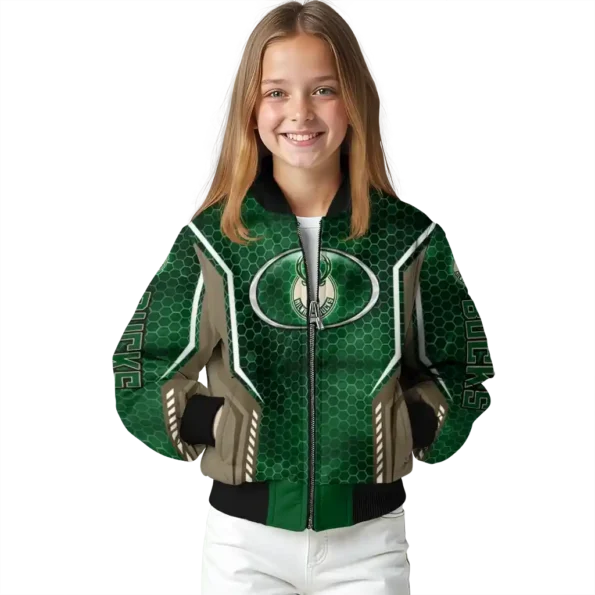 custom milwaukee bucks power plate green bomber jacket top rated